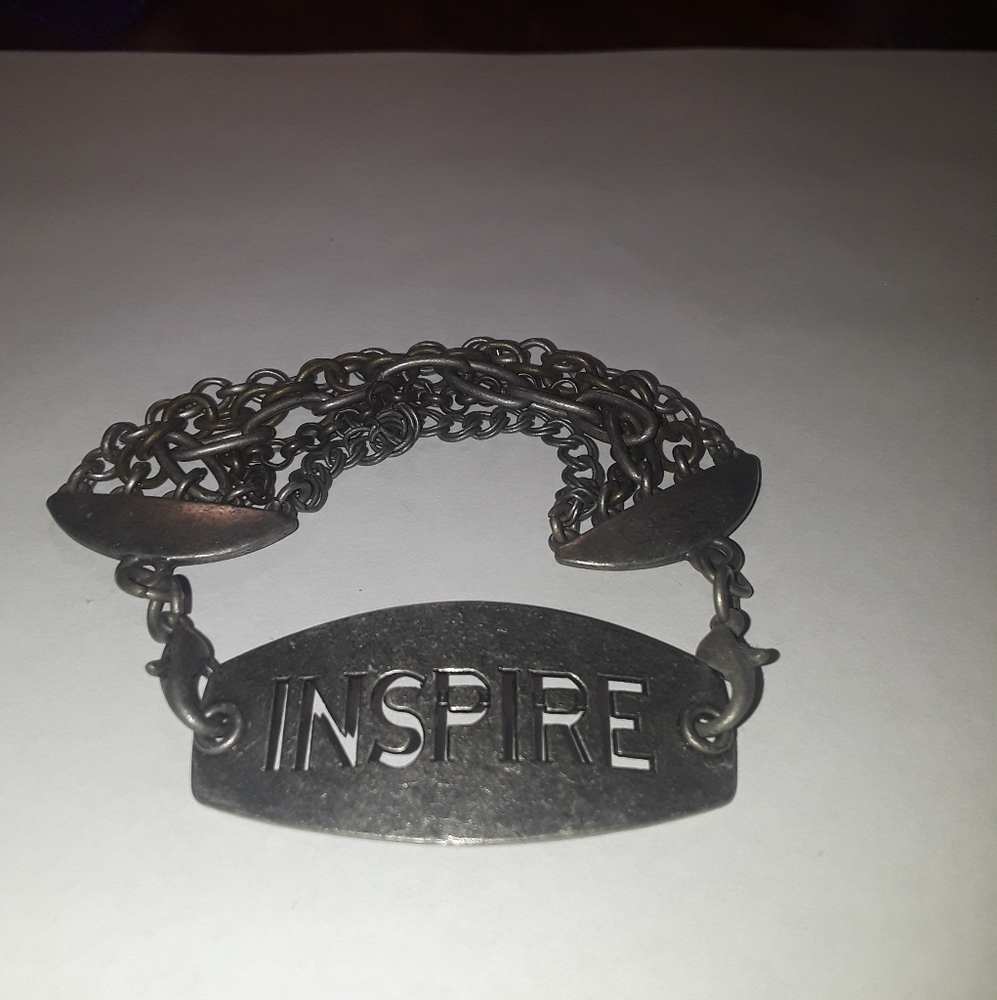 Inspire worded cuff bracelet